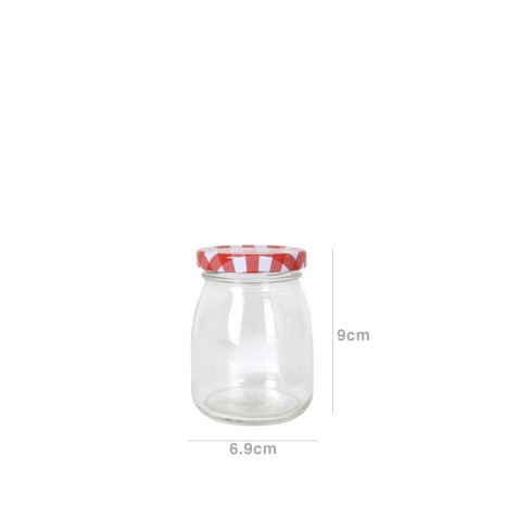 Frasco Hermético com Tampa Rosca Xadrez 0.190ml 6.9X9cm - Image product