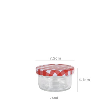 Frasco Herm�tico com Tampa Rosca Xadrez 75ml 7.2X4.1cm