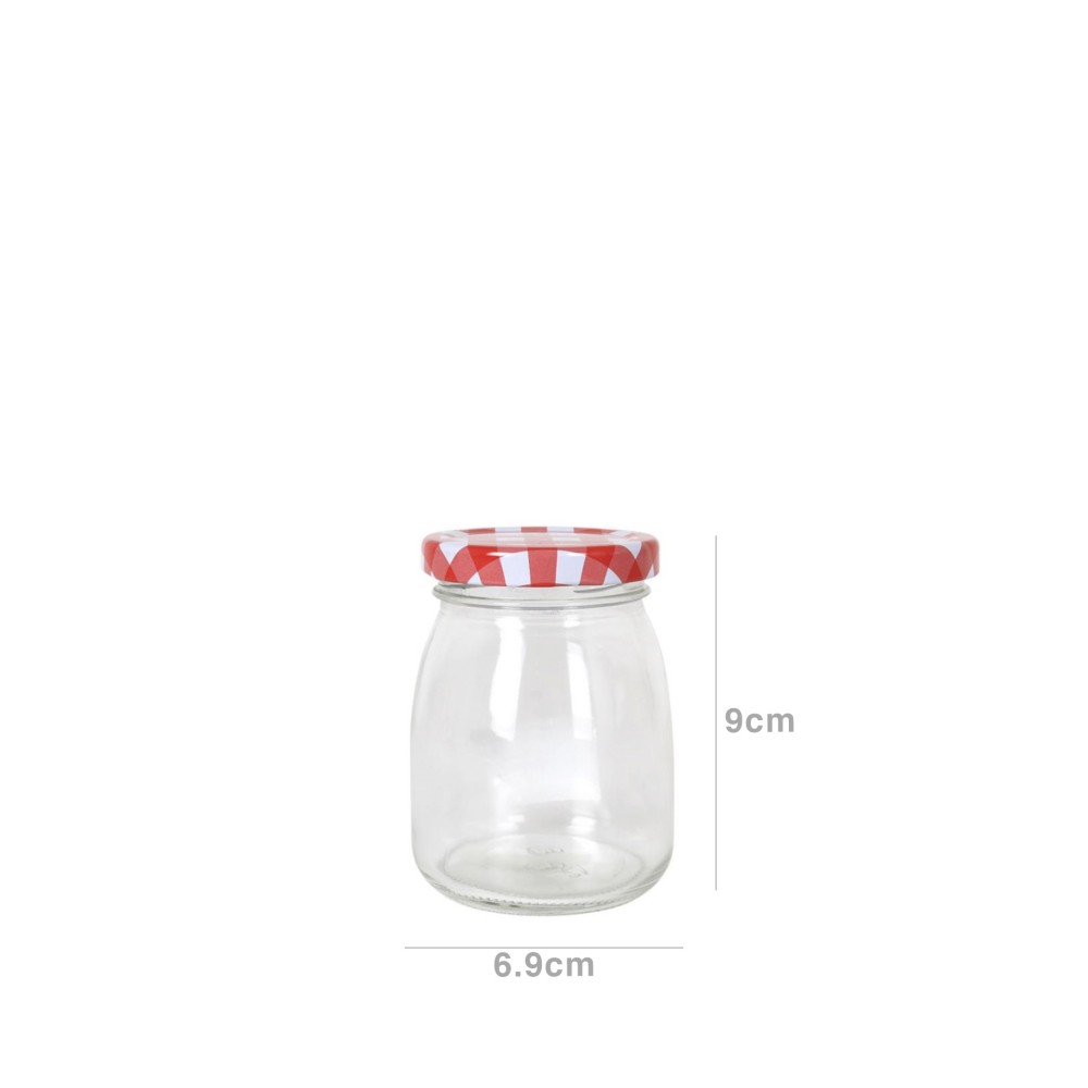 Frasco Herm�tico com Tampa Rosca Xadrez 0.190ml 6.9X9cm