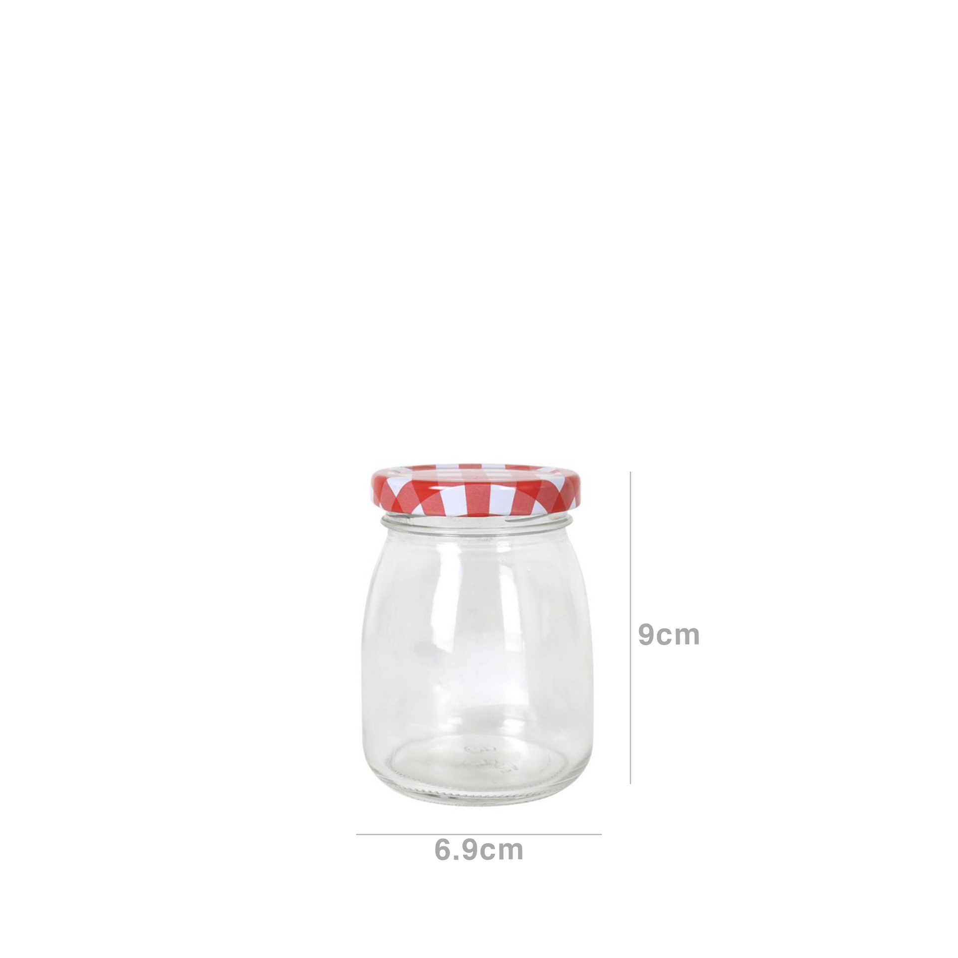 Frasco Hermético com Tampa Rosca Xadrez 0.190ml 6.9X9cm