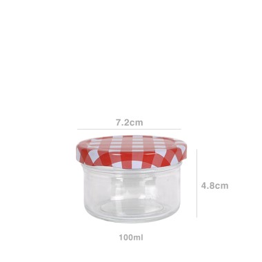 Frasco Herm�tico com Tampa Rosca Xadrez 100ml 7.2X4.8cm