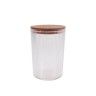 Frasco Linhas Tampa Madeira Redondo 2300ml Frasco Linhas Tampa Madeira Redondo 2300ml