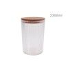 Frasco Linhas Tampa Madeira Redondo 2300ml Frasco Linhas Tampa Madeira Redondo 2300ml