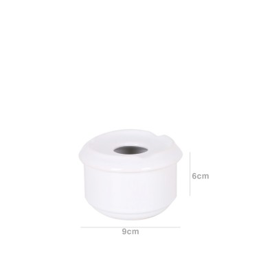 Cinzeiro Água Porcelana Redondo 9X6cm
