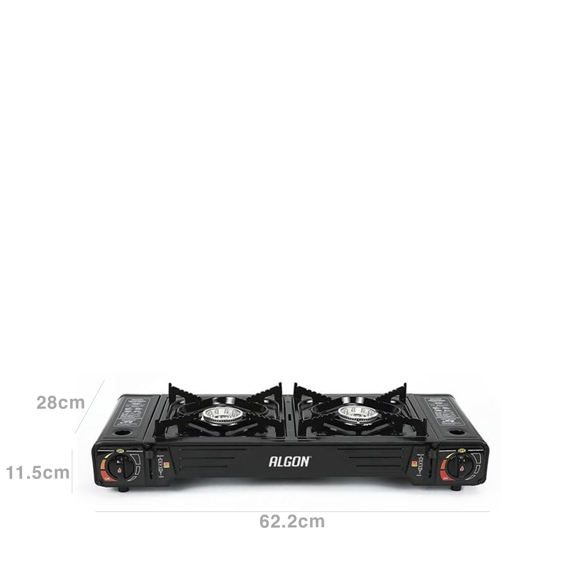 Fogão Gás Portátil 2 Bocas 62.2X28X11.5cm