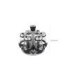 Suporte 6 Frascos Especiarias 17.8X17.8X16.3cm Suporte 6 Frascos Especiarias 17.8X17.8X16.3cm
