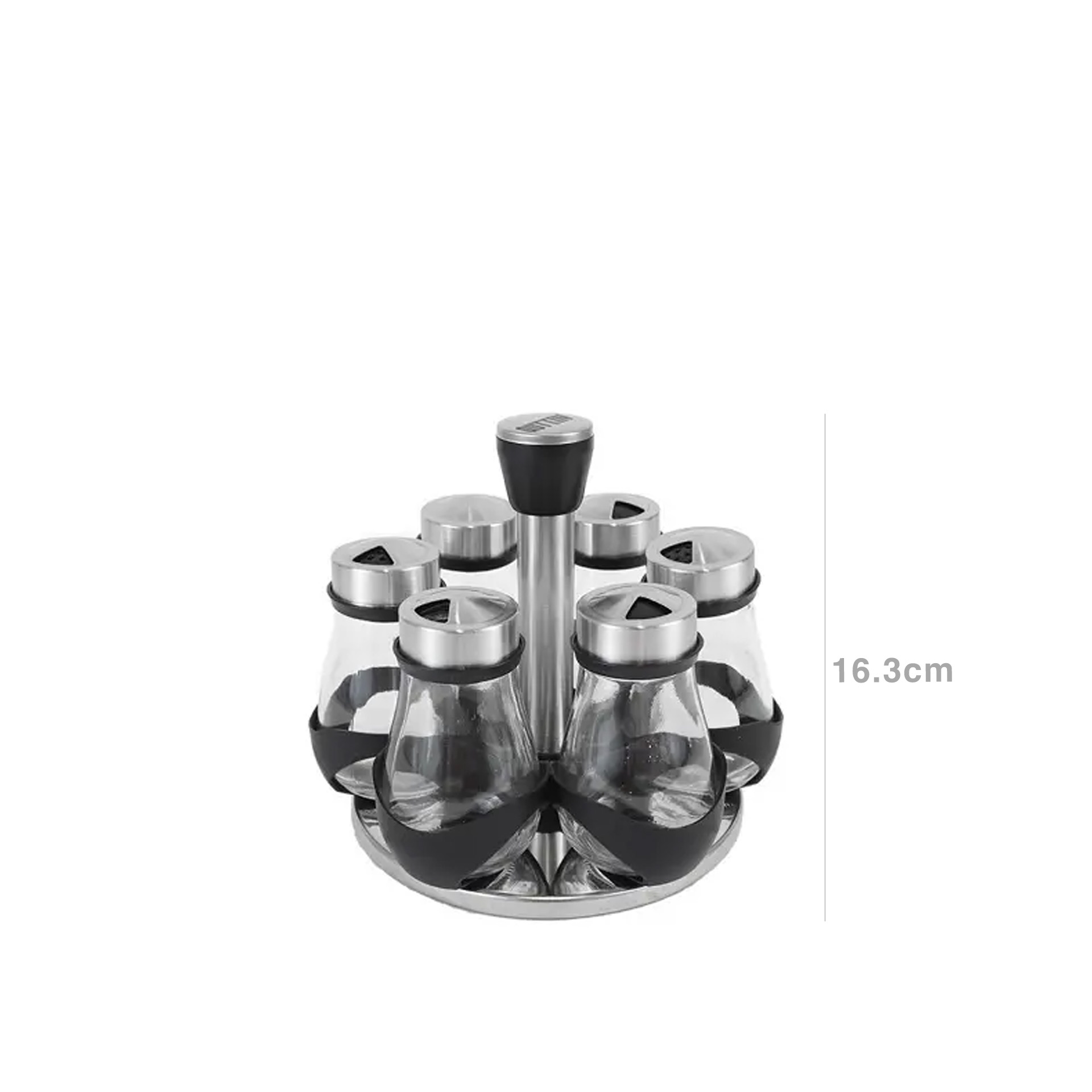 Suporte 6 Frascos Especiarias 17.8X17.8X16.3cm