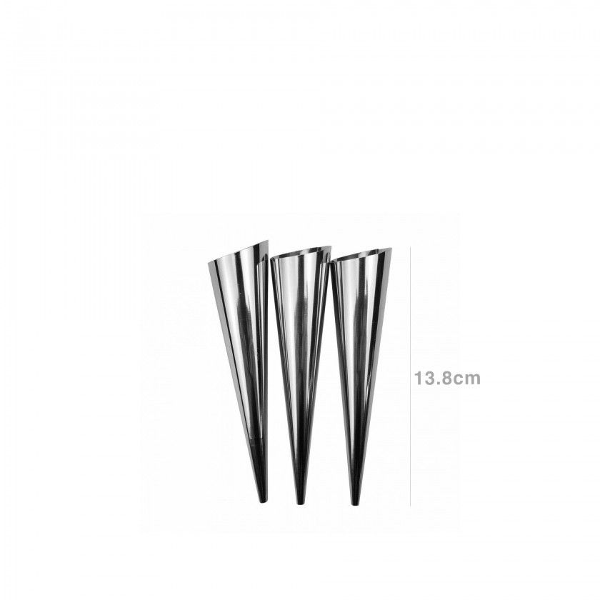 Forma Cone Inox 3.2X13.8cm Pack 3 Forma Cone Inox 3.2X13.8cm Pack 3