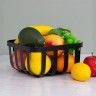 Fruteira Metal Quadrado 19.5X19.5X9.5cm Fruteira Metal Quadrado 19.5X19.5X9.5cm
