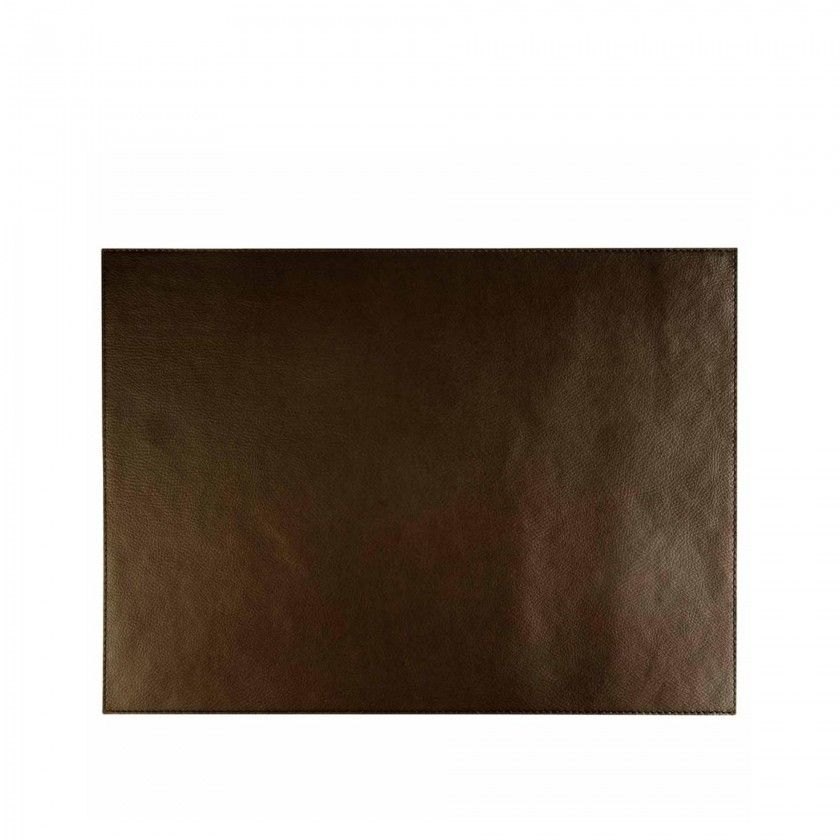 Individual Couro Sinttico Castanho 45X32.5cm