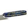 Faca Talho Cabo Acrílico Sico Efeito Mármore Azul 34cm Faca Talho Cabo Acrílico Sico Efeito Mármore Azul 34cm