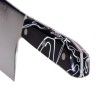 Faca Sérvia Cabo Acrílico Sico Efeito Mármore Preto 20cm Faca Sérvia Cabo Acrílico Sico Efeito Mármore Preto 20cm