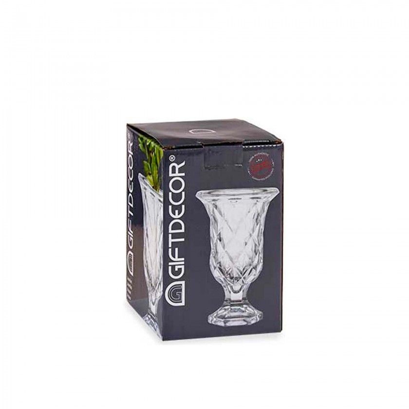 Jarra Vidro com P Losangos 19cm