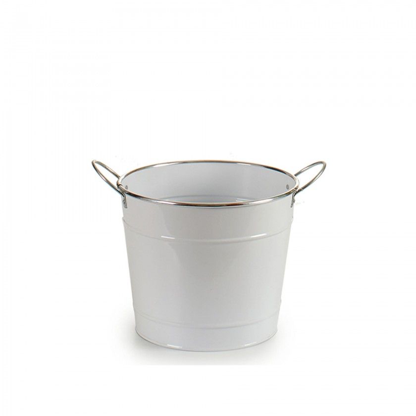 Balde Metal Fio Prata