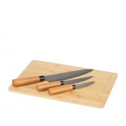 Tbua Queijo Bambu + 3 Facas 40X26.3X4cm