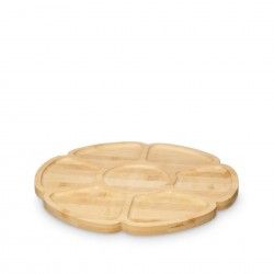 Bandeja Aperitivos Bambu 7 Divises Redondo 30X1.7cm