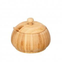 Aucareiro Bambu com Colher 11.5X12X7cm