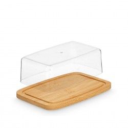 Manteigueira Bambu Retangular 12.6X19X6cm