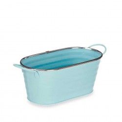 Vaso Metal Fio Prata Oval Cor Sortida 11X27X9cm