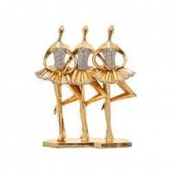 Esttua 3 Bailarinas Dourado 28X10X34cm