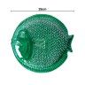 Prato Raso Peixe Cerâmica 25cm Prato Raso Peixe Cerâmica 25cm