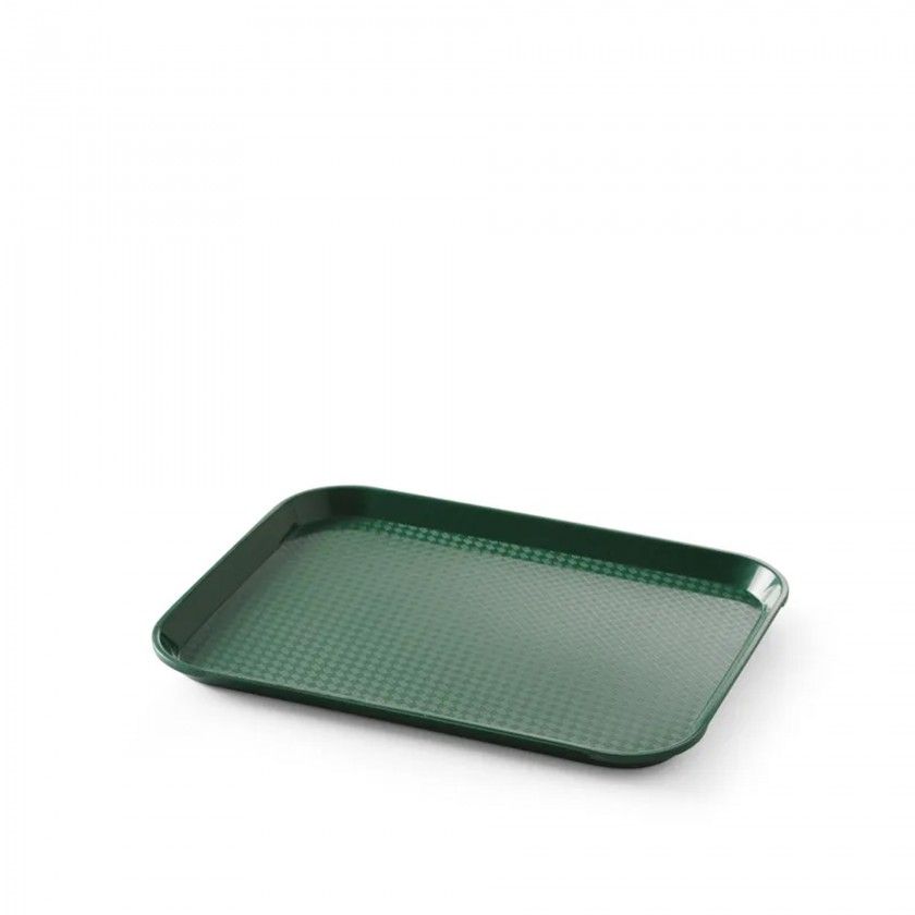 Bandeja Fast Food Polipropileno Verde 26.5X34.5X2cm