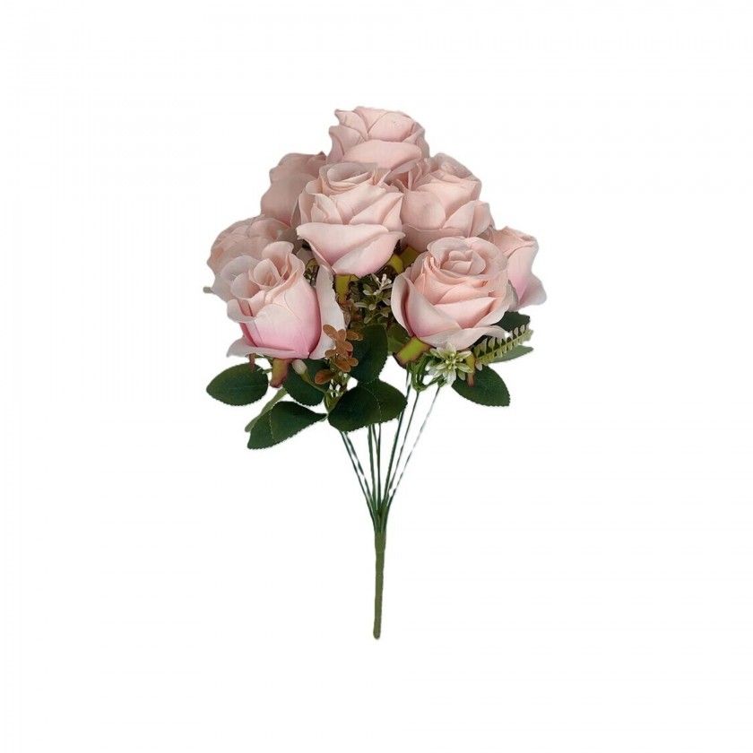 Ramo Botes Rosas 10 Flores 50cm
