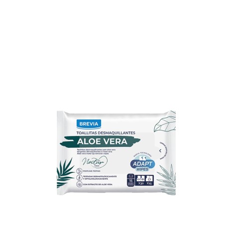 Toalhitas Desmaquilhantes Brevia Aloe Vera Pack 15 - Image product