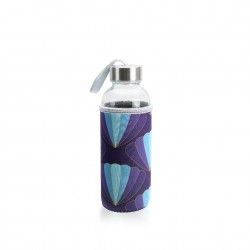 Garrafa gua Vidro com Capa 400ml 6.5X19cm