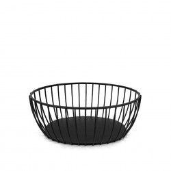 Cesto Po Metal Oval Preto