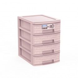 Caixa Organizadora Bamboo 4 Gavetas A4 35X26X37cm