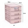 Caixa Organizadora Bamboo 4 Gavetas A4 35X26X37cm Caixa Organizadora Bamboo 4 Gavetas A4 35X26X37cm