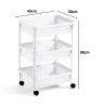 Carrinho Multifunções com 3 Cestos 40X30X58cm Carrinho Multifunções com 3 Cestos 40X30X58cm