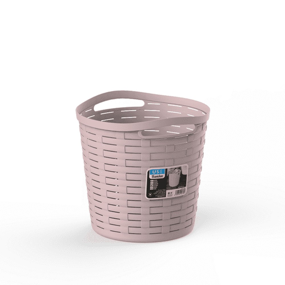 Cesto Multiusos Bamboo com Asas Pastel 30L 39X37cm
