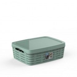 Cesto Multiusos Bamboo com Tampa Pastel 40X31X14cm