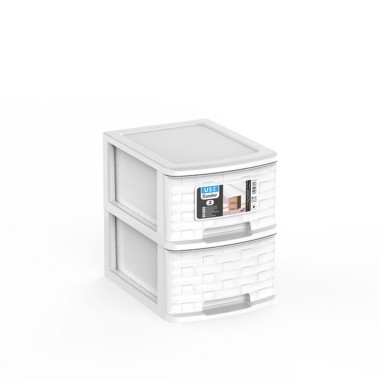 Caixa Organizadora Bamboo A4 2 Gavetas 35X26X33cm