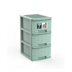 Caixa Organizadora Bamboo A4 Plus 3 Gavetas 35X26X49cm