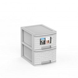 Caixa Organizadora Bamboo A4 2 Gavetas 35X26X33cm