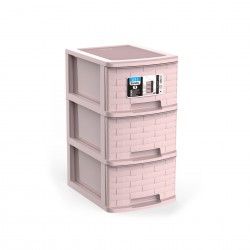 Caixa Organizadora Bamboo A4 Plus 3 Gavetas 35X26X49cm