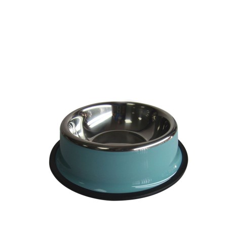 Comedouro Animal Inox Pintado Redondo 26X6cm - Image product