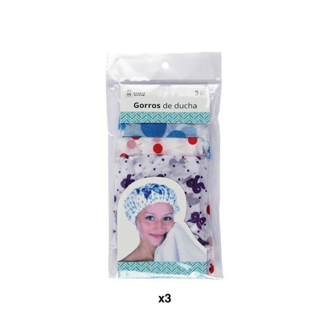 Touca para Duche Pl�stico Pack 3 - Image product