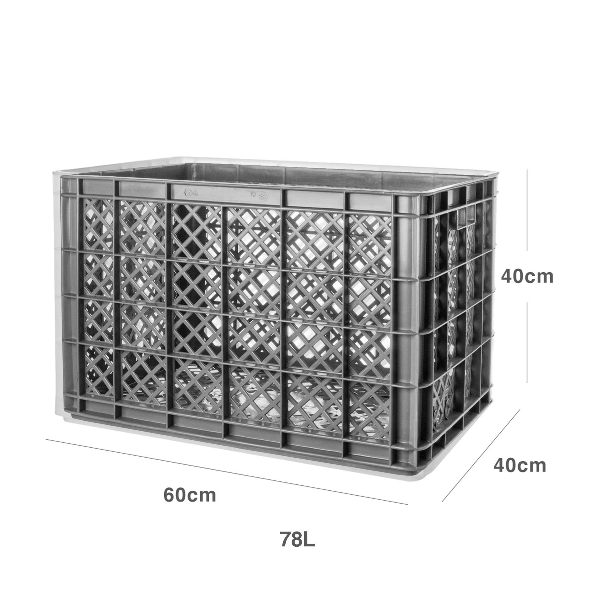 Caixa Contentora Perfurada 78l 60X40X40cm