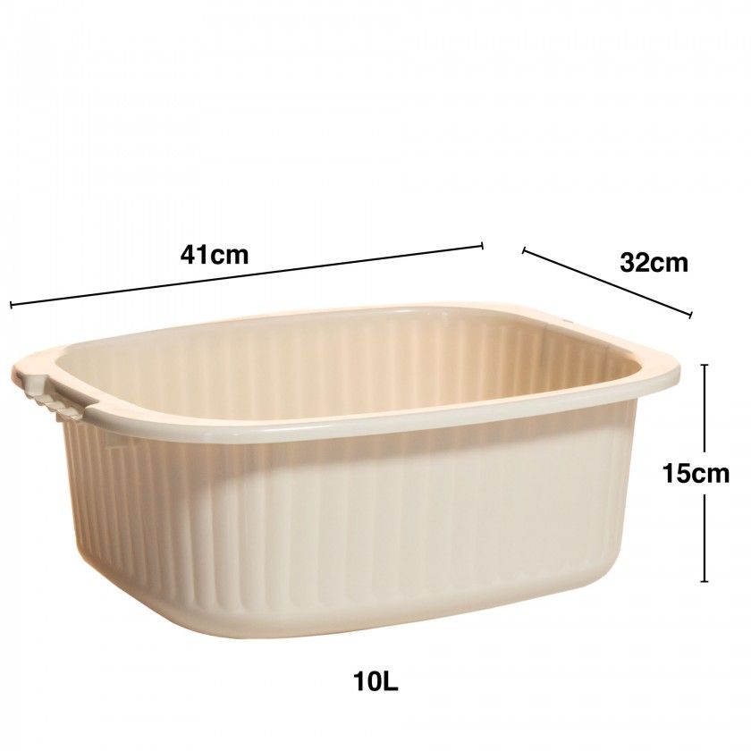 Bacia Plástica Retangular 10l 41X32X15cm Bacia Plástica Retangular 10l 41X32X15cm