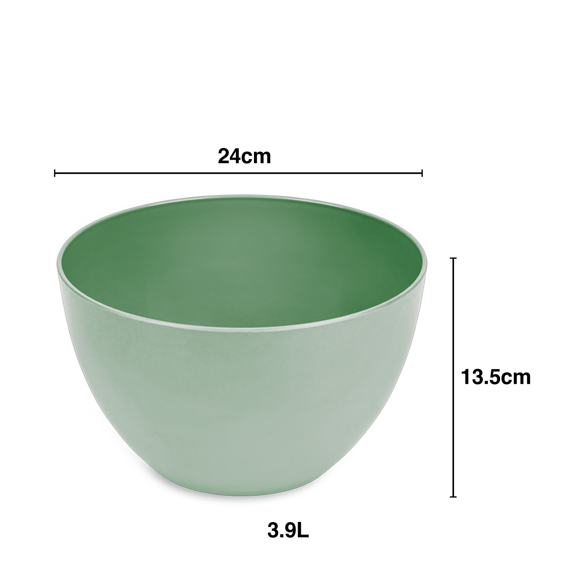 Tigelão Plástico 3900ml 24X13.5cm