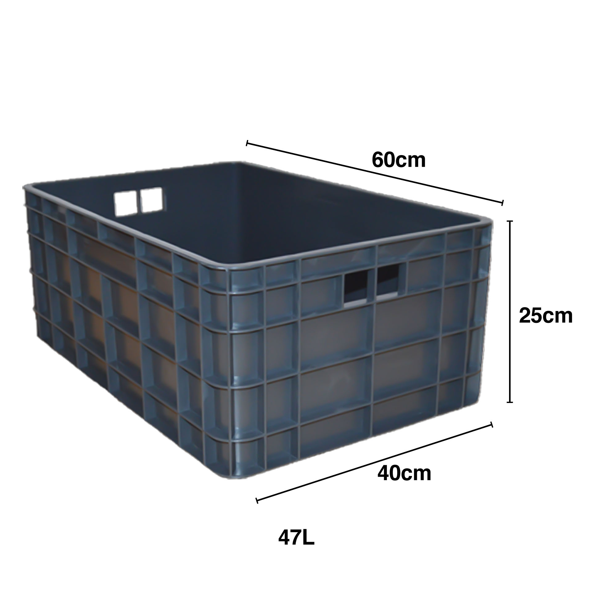 Caixa Contentora Fechada 47l 60X40X25cm