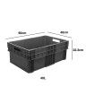Caixa Contentora Fechada 40l 60X40X22.3cm Caixa Contentora Fechada 40l 60X40X22.3cm