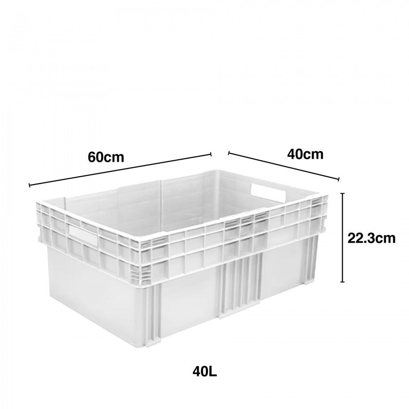 Caixa Contentora Fechada 40l 60X40X22.3cm