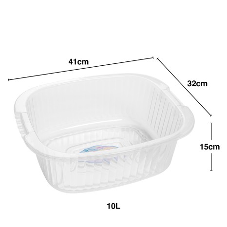 Bacia Plástica Retangular 10l 41X32X15cm - Image product