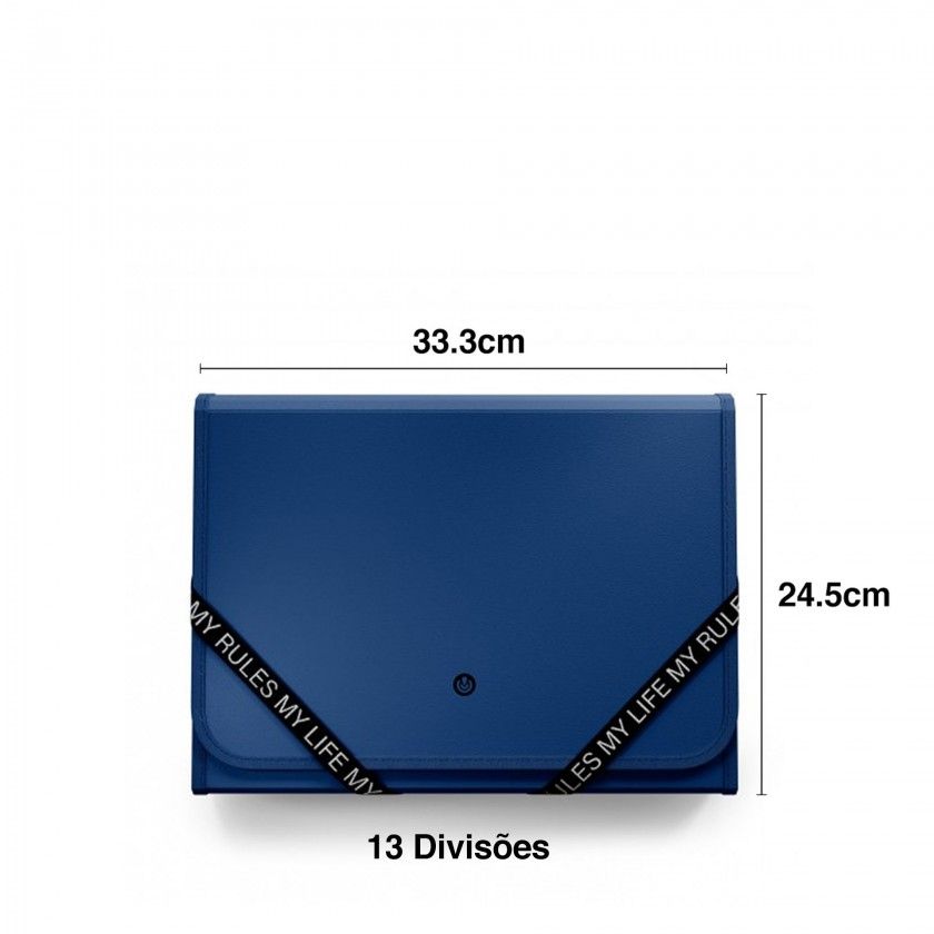 Pasta Extensível Polipropileno My Rules 13 Divisões 33.3X24.5cm Pasta Extensível Polipropileno My Rules 13 Divisões 33.3X24.5cm