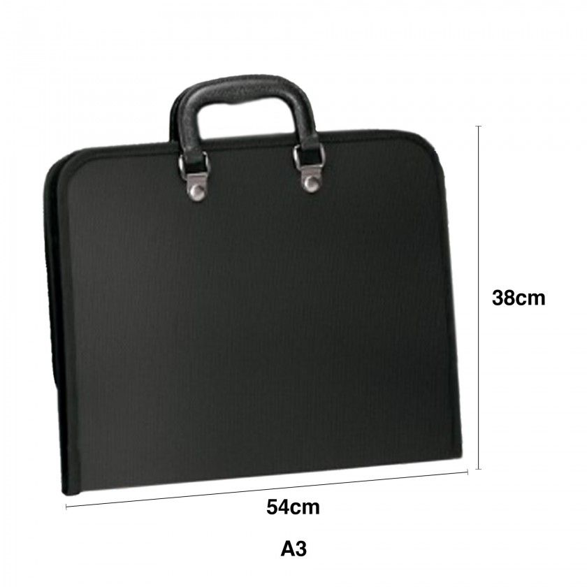 Mala Porta Projetos Preto 54X38cm Mala Porta Projetos Preto 54X38cm